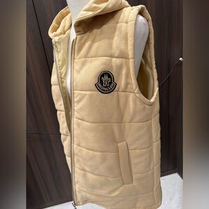 Moncler Beige Quilted Vest